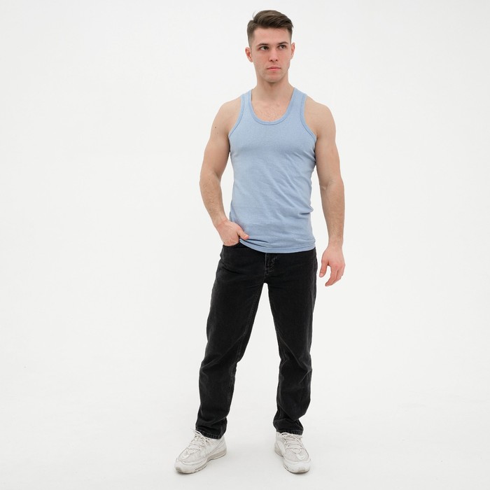 Майка однотонная мужская цвет серый, р-р S