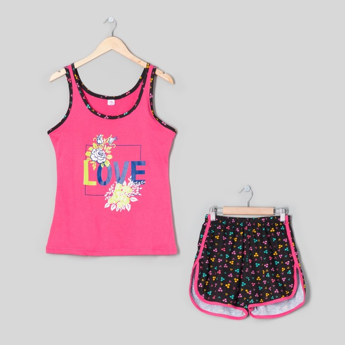 Пижама женская (майка, шорты) МИКС, р-р XXL