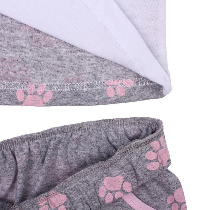 Пижама женская (футболка, бриджи) Два котенка 61 МИКС, принт Коты, р-р 42