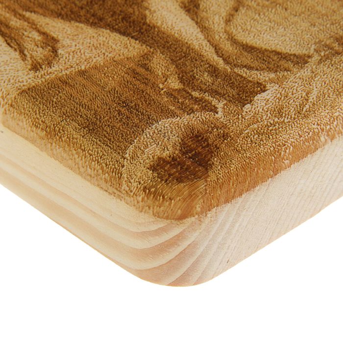 Доска из массива кедра «АЛТАЙ», прямоугольная, 18 × 28 см