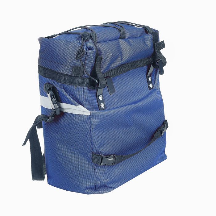Велосумка на багажник Course "СИТИ" 23 л, цвет синий