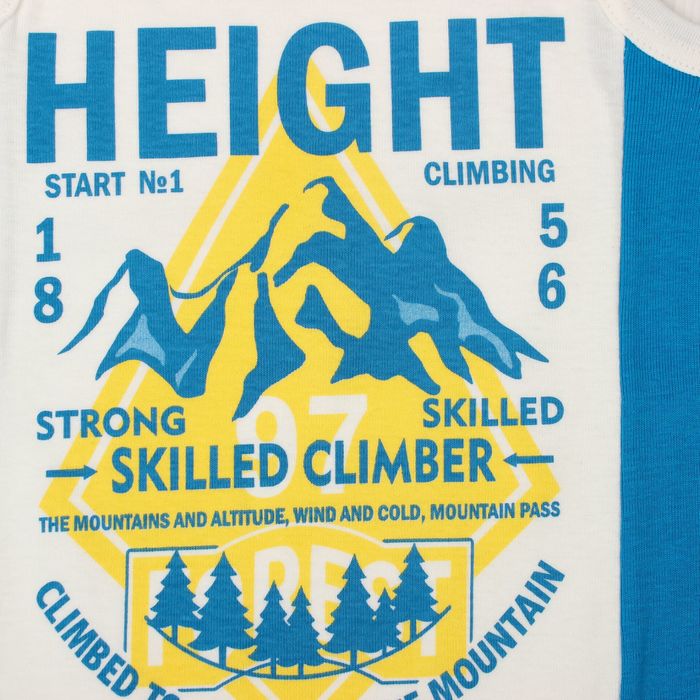 Комплект для мальчика (майка, трусы), рост 140 см, цвет бирюзовый/экрю М263