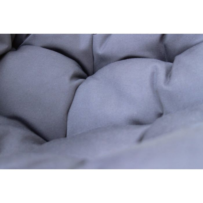 Подвесное кресло-качели на стальной штанге, серый