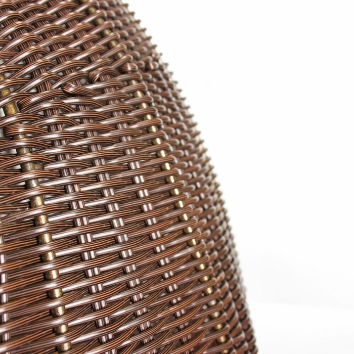 Подвесное кресло-качели на стальной штанге, коричневый