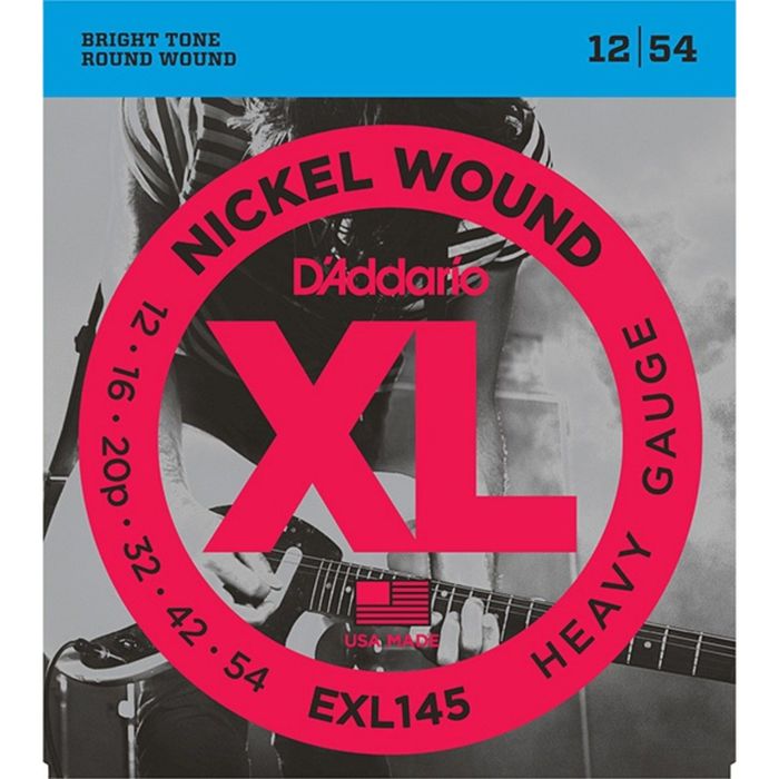 Струны для электрогитары D`Addario EXL145 XL NICKEL WOUND  Heavy 12-54