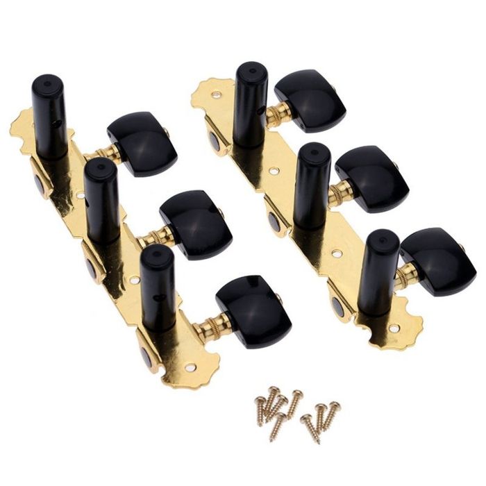 Комплект колковой механики на планке Alice AOS-020B3P позолоченный