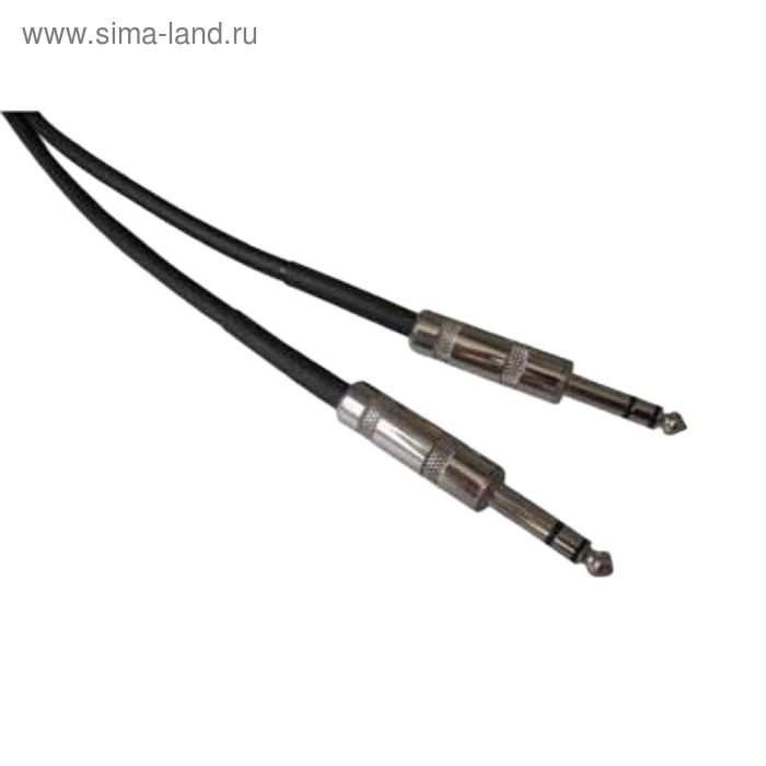 Кабель инструментальный LEEM ASS-120 6,35мм — 6,35мм, стерео, 6.1м аудио кабель стерео джек 6 м leem ass 120