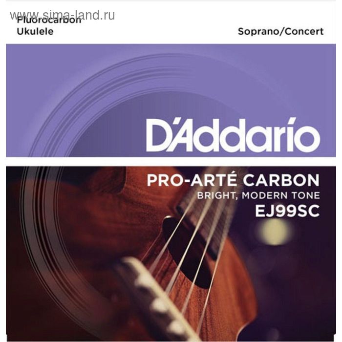 Струны для укулеле сопрано/концертного D'Addario EJ99SC Pro-Arte Carbon
