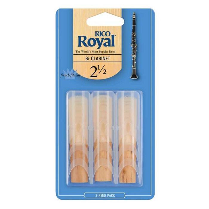 Трости для кларнета Вb Rico RCB0325 Rico Royal размер 2.5, 3шт