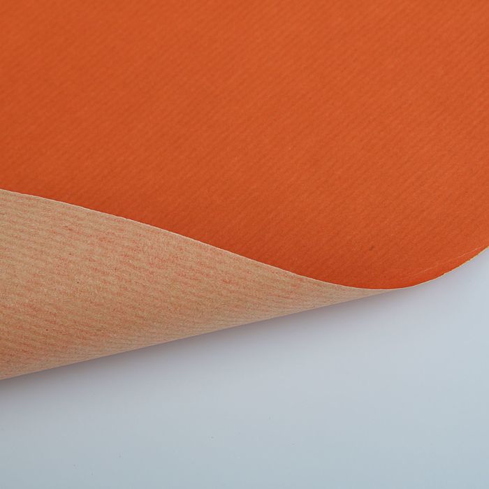 Бумага упаковочная крафт "Красный апельсин" 0.7 х 10 м