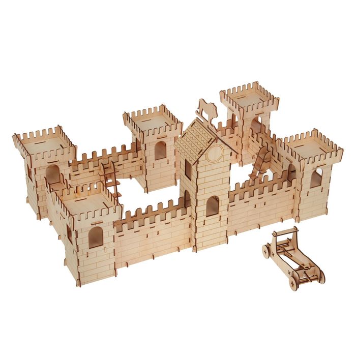 Сборная модель из фанеры "Крепость" 89 деталей, 67х35 см (КР-001)