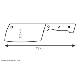 

Кухонный топорик Tescoma Home Profi, нержавеющая сталь/пластик, 16 см