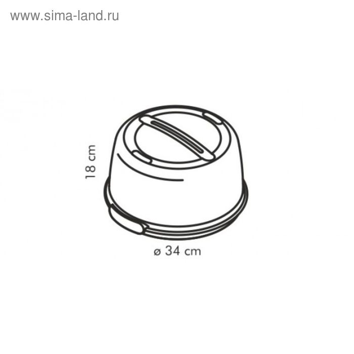 Охлаждающий поднос Tescoma Delicia с крышкой, d=34 см