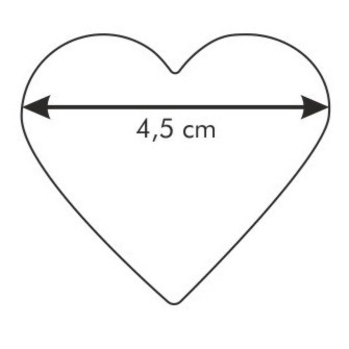 Форма Tescoma DELICIA "Сердце" для печенья, размер 4.5 см