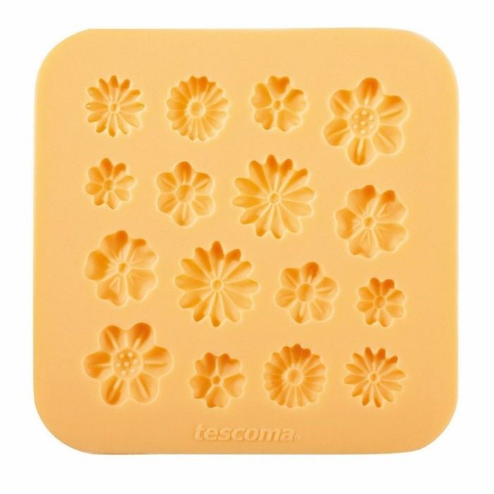 Формы Tescoma DELICIA DECO "Цветочки" для украшения выпечки фигурками, силикон