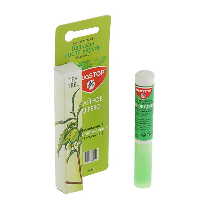 Бальзам косметический после укусов насекомых BugSTOP "Чайное дерево", 5 мл