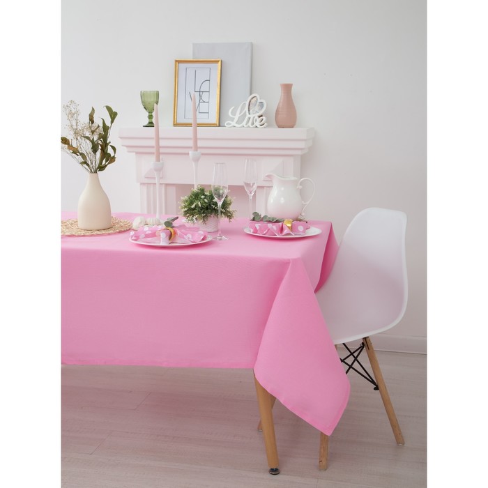 Набор столовый "Этель" Капкейк скатерть 150х300 см, салфетка 40х40 см 12 шт., рогожка