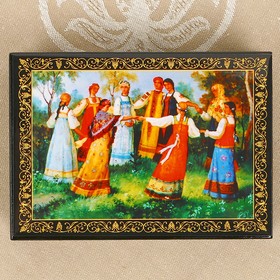 

Шкатулка «Хоровод», лаковая миниатюра, 10×14 см