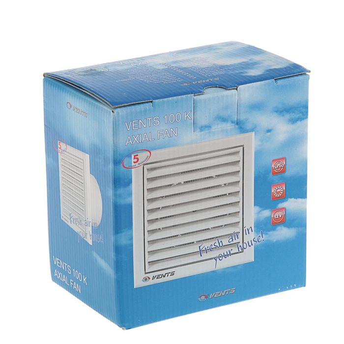 Вентилятор "ВЕНТС" 100 К, d=100 мм, цвет белый