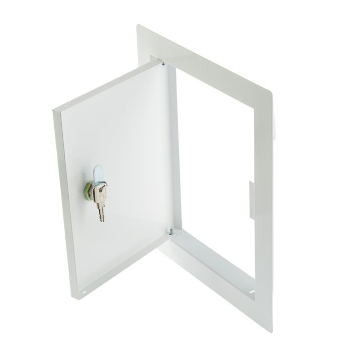 Лючок ревизионный "ВЕНТС", металлический с замком, 200 х 250 мм