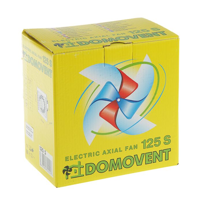 Вентилятор "Домовент" 125 С, d=125 мм, 220-240 В, цвет белый