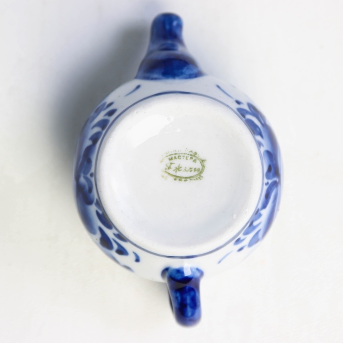 Чайник «Сувенирный», гжель, кобальт