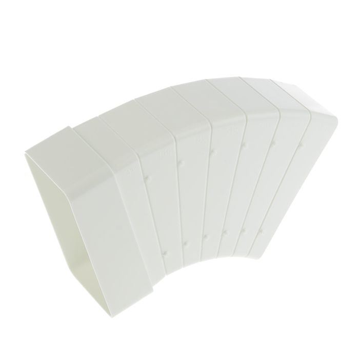 Отвод "ВЕНТС", прямоугольный, горизонтальный разноугловой, 110 х 55 мм