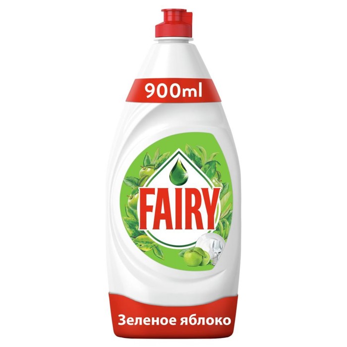 Средство для мытья посуды Fairy Зеленое яблоко, 900 мл чистящее средство fairy oxy зеленое яблоко 500 мл