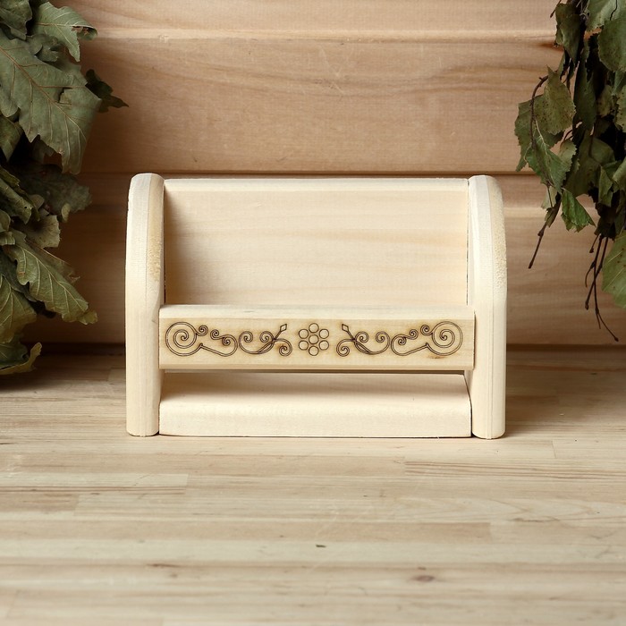 Полочка для масел "Узор", 4 пузырька, 17х11 см