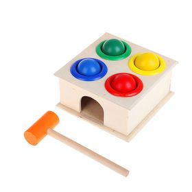 

Стучалка квадратная с 4 шариками и молоточком в пакете