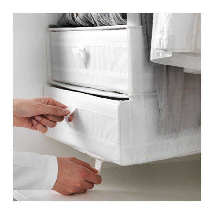 Ящик с отделениями, цвет белый СКУББ