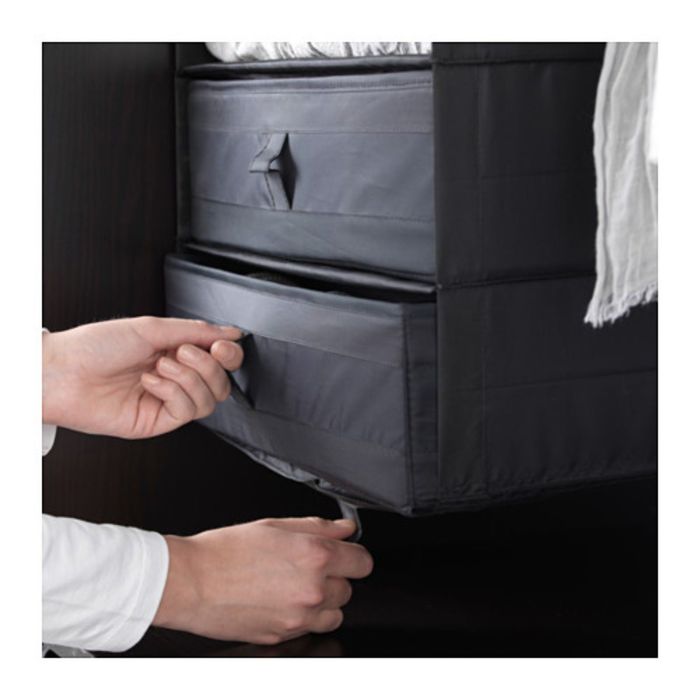 Ящик с отделениями, цвет черный СКУББ