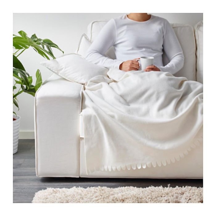 Плед, цвет белый ПОЛАРВИДЕ