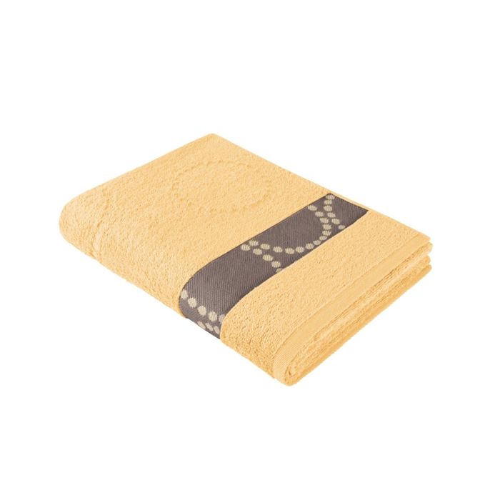Полотенце махровое, размер 50х90 см, цвет жёлтый, хлопок 420 г/м2 707763