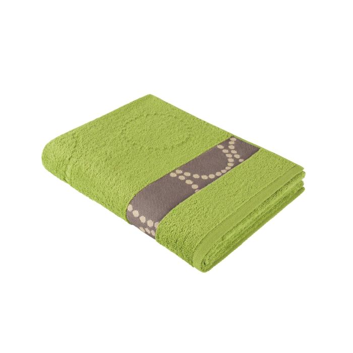 Полотенце махровое, размер 50х90 см, цвет зелёный, хлопок 420 г/м2 707764