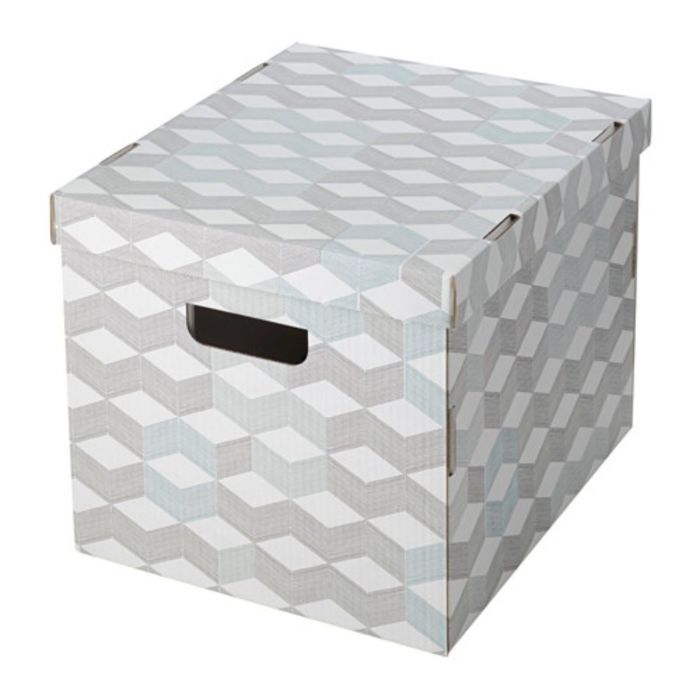 Коробка с крышкой, цвет белый, с рисунком СМЕКА