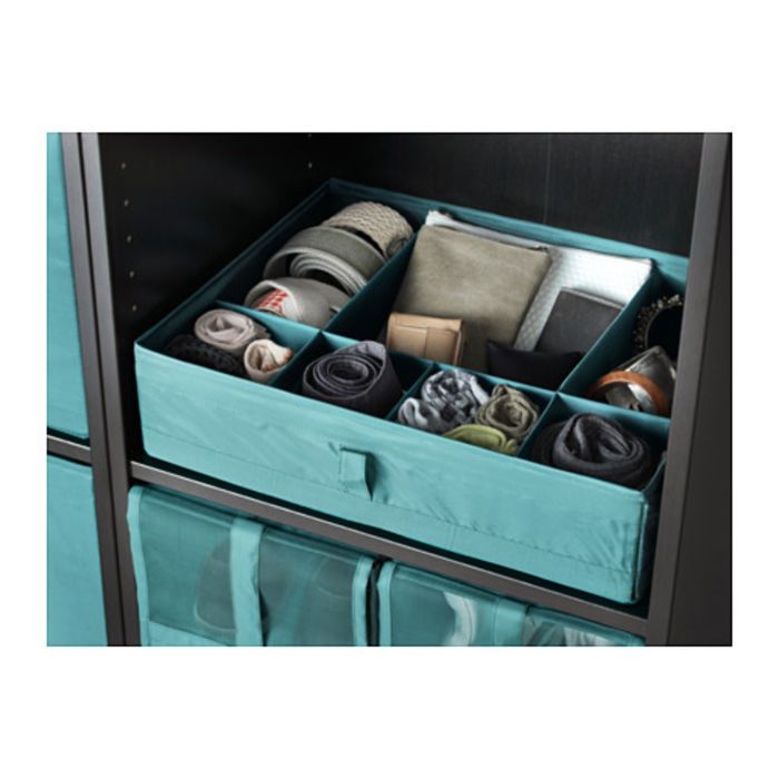 Ящик с отделениями, цвет голубой СКУББ