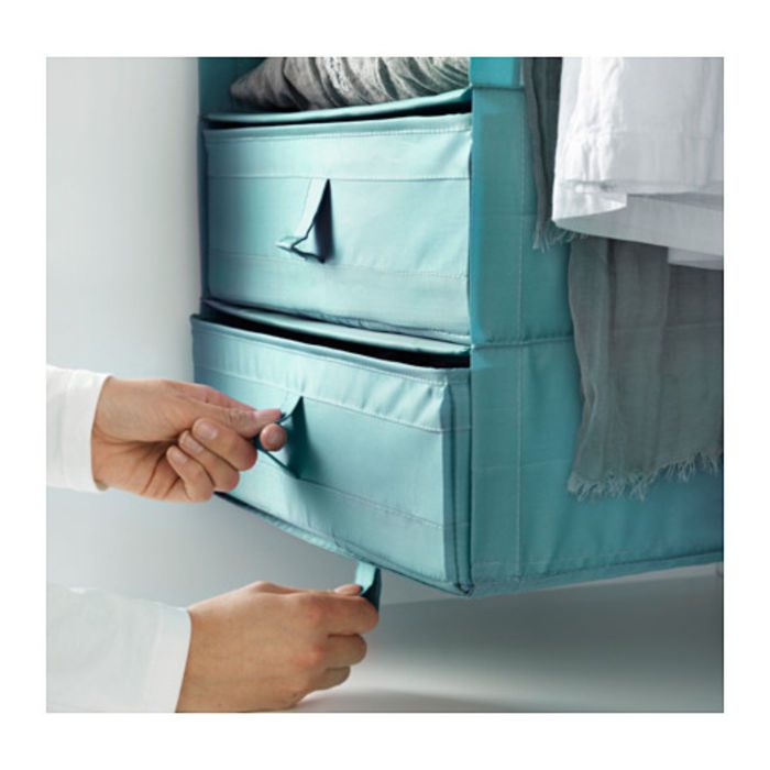 Ящик с отделениями, цвет голубой СКУББ