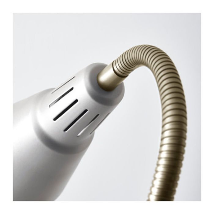 Светильник напольный для чтения, цвет серебристый КВАРТ