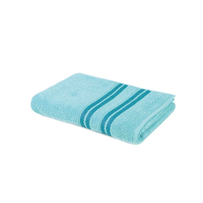 Полотенце махровое, размер 40х70 см, цвет аква, хлопок 400 г/м2 702619