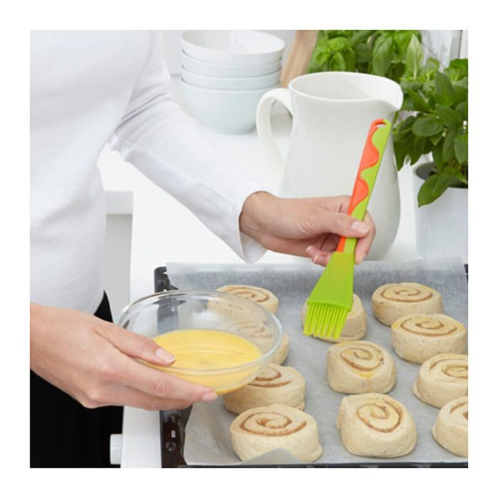 Кисть для выпечки, цвет зеленый/оранжевый ГУББРОРА