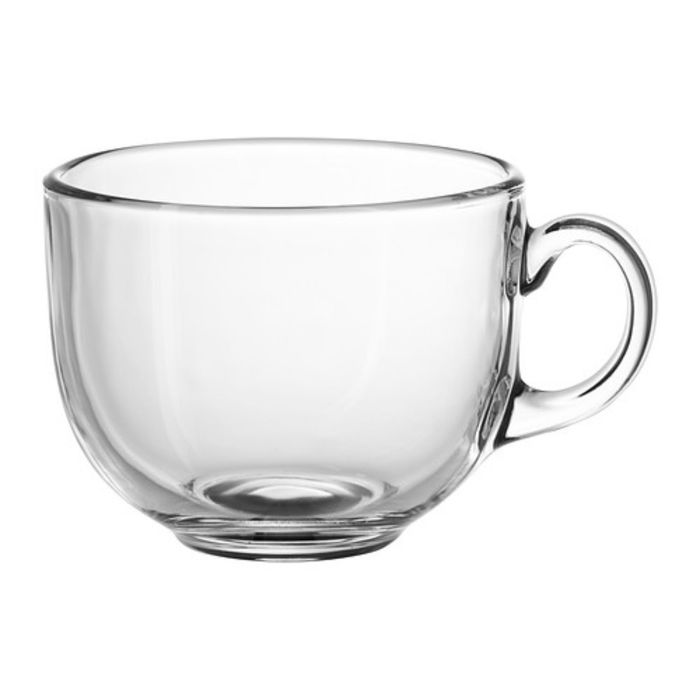 Чашка большая, прозрачное стекло УППГРАДЕРА