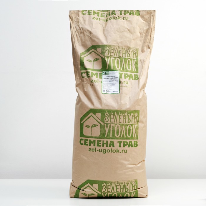Газонная травосмесь "Садово-парковая" 20 кг Зеленый уголок