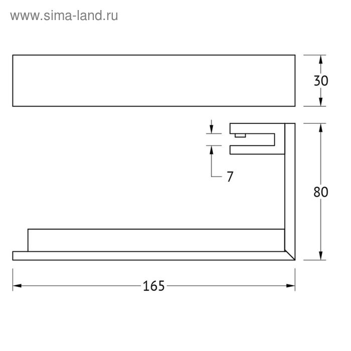 фото Светильник для зеркала led, стекло; хром, lineag