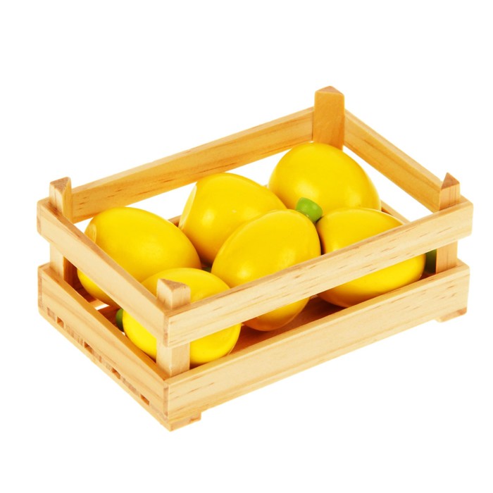 Игровой набор "Ящик с лимонами", лимон — 11 × 5 см