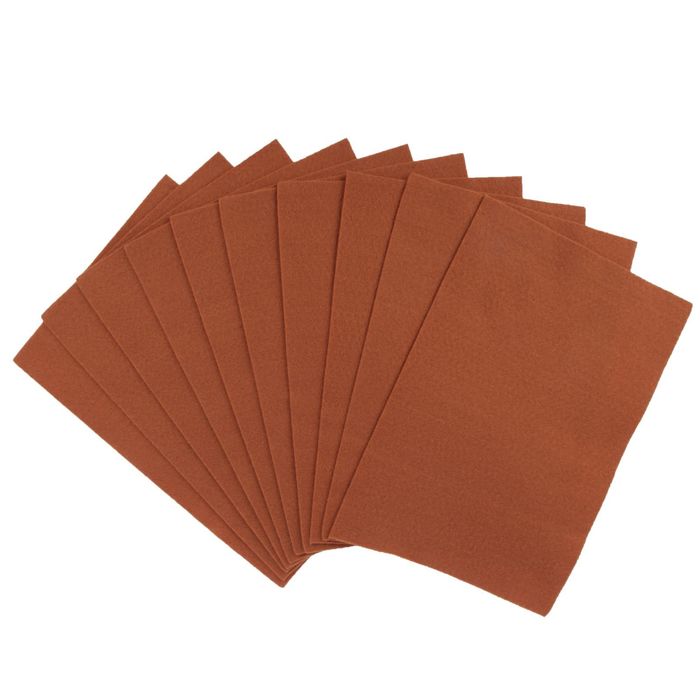 Фетр "Soft"набор 10 листов, 2мм, 21х29,7 см ( коричневый)