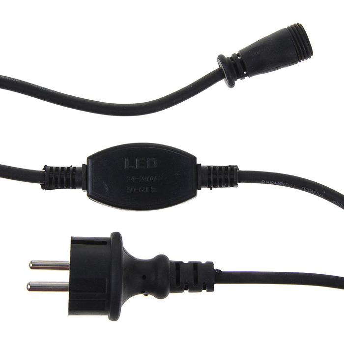 Гирлянда "Занавес" улич. УМС, 2х3 м, каучук Н.Т, LED-760-220V, шнур питания Н.Т, БЕЛЫЙ