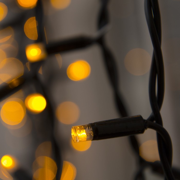 Гирлянда "Занавес" улич. УМС, 2х3 м, каучук Н.Т, LED-760-220V, шнур питания Н.Т, ЖЕЛТЫЙ