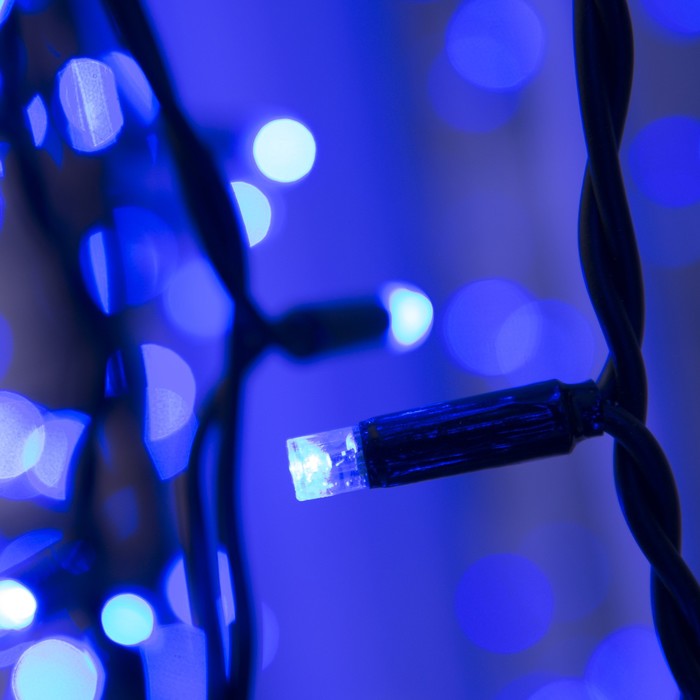 Гирлянда "Занавес" улич. УМС, 2х6 м, каучук Н.Т, LED-1520-220V, шнур питания Н.Т, СИНИЙ