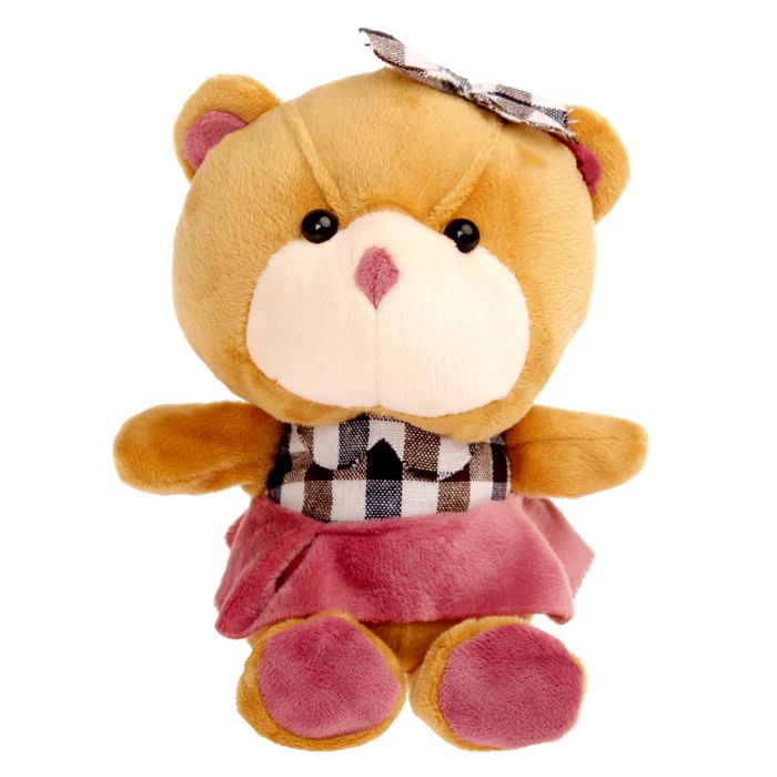 Мягкая игрушка "Медведь девочка/мальчик в одежде", 18 см, цвет МИКС
